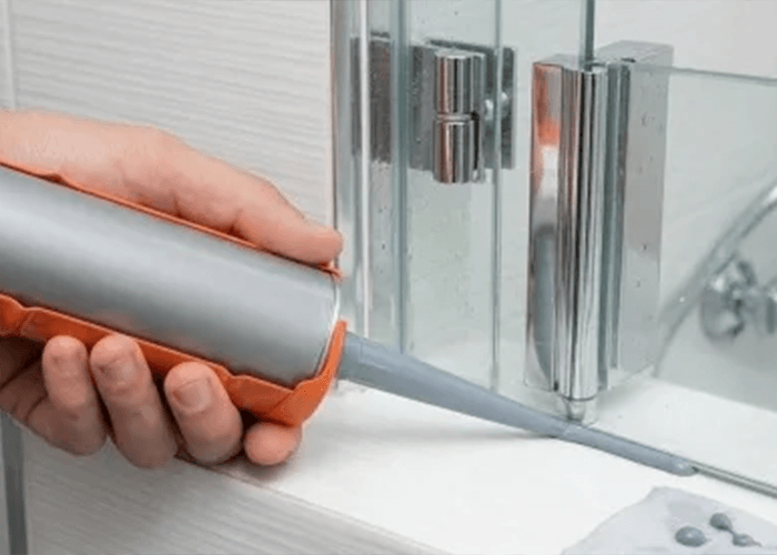 Side-by-side comparison of structural adhesive sag resistance with and without fumed silica additive.